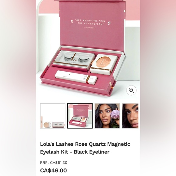 rose gold quartz magnetic lash set kit by Lola’s Lashes - Picture 8 of 11